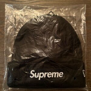 Supreme New Era Box Logo Beanie Black FW21 Brand New